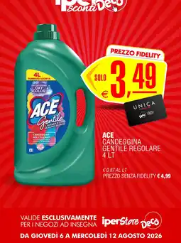 Deco Iperstore Ace candeggina gentile regolare offerta