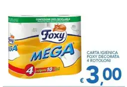 Supermercati B2 Carta igienica Foxy decorata offerta