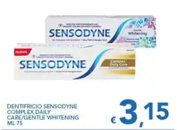 Supermercati B2 Dentifricio Sensodyne Complex Daily Care/Gentle Whitening offerta