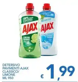 Supermercati B2 Detersivo pavimenti Ajax classico offerta