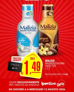 Deco Iperstore Malizia Bagno Schiuma offerta