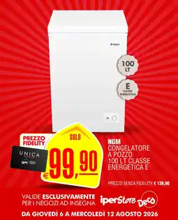 Deco Iperstore NGM congelatore a pozzo offerta