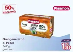 B di Bimbi Plasmon Omogeneizzati di Pesce offerta
