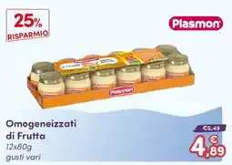 B di Bimbi Omogeneizzati di Frutta Plasmon offerta
