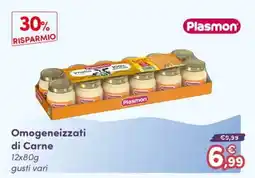 B di Bimbi Omogeneizzati di Carne Plasmon offerta