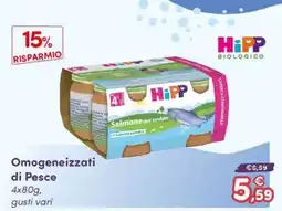 B di Bimbi HiPP Omogeneizzati di Pesce offerta