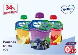 B di Bimbi Pouches frutta Mellin offerta