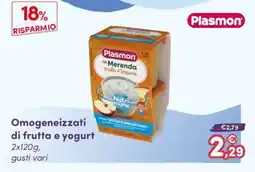 B di Bimbi Plasmon la Merenda Mela e Yogurt offerta