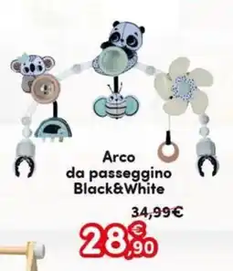 B di Bimbi Arco da passeggino Black & White offerta