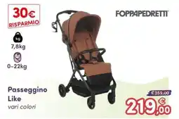 B di Bimbi Passeggino Like Foppapedretti offerta