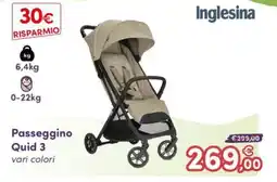 B di Bimbi Inglesina Passeggino Quid 3 offerta