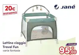 B di Bimbi Lettino viaggio Travel Fun Jané offerta