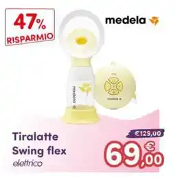 B di Bimbi Tiralatte Swing flex elettrico medela offerta
