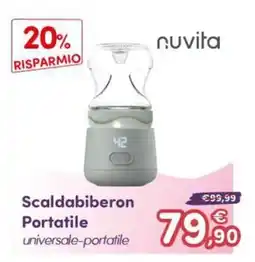 B di Bimbi Scaldabiberon Portatile universale-portatile nuvita offerta