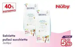 B di Bimbi Salviette pulisci succhietto Nûby offerta