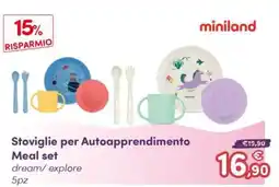 B di Bimbi Stoviglie per Autoapprendimento miniland offerta