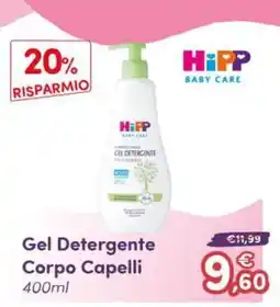 B di Bimbi HiPP Gel Detergente Corpo Capelli offerta
