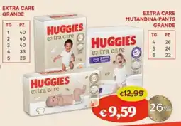 B di Bimbi Huggies extra care offerta