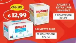 B di Bimbi Huggies salviette pure offerta