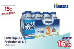 B di Bimbi Latte liquido Probalance 3/4 offerta