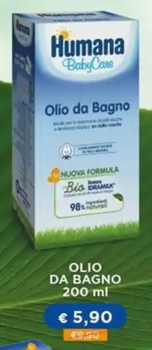 B di Bimbi Humana BabyCare Olio da Bagno offerta