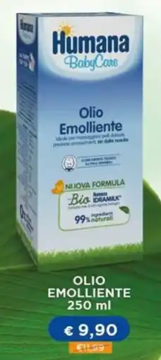 B di Bimbi Humana BabyCare Olio Emolliente offerta