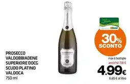 Superconti Prosecco Valdobbiadene Superiore DOCG Scudo Platino Valdoca offerta