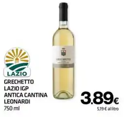 Superconti Grechetto Lazio IGP Antica Cantina Leonardi offerta