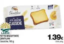 Superconti Fette biscottate classiche Gentilini offerta