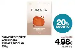 Superconti Salmone scozzese affumicato Fumara Foodlab offerta