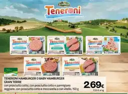 Superconti Teneroni hamburger o baby hamburger gran terre offerta