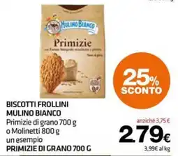 Superconti Biscotti frollini Mulino Bianco Primizie di grano offerta