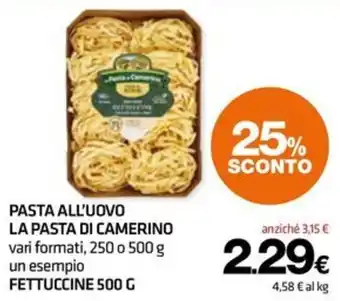 Superconti Pasta all'uovo La pasta di Camerino offerta