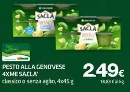 Superconti Pesto alla genovese Saclà offerta