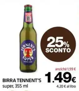 Superconti Birra Tennent's super offerta