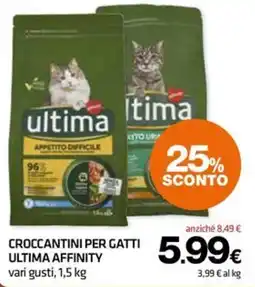 Superconti Crocchettini per gatti Ultima Affinity offerta