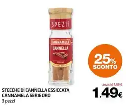 Superconti Stecche di cannella essiccata Cannamela serie oro offerta