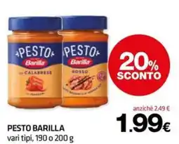 Superconti Pesto Barilla offerta