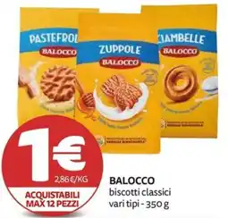 PRO7 Supermercati Biscotti classici Balocco offerta