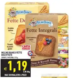 Pim Supermercati Mulino Bianco Fette Biscottate offerta