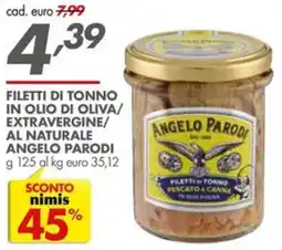 Italmark Filetti di tonno Angelo Parodi offerta