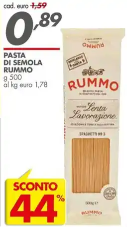 Italmark Pasta di semola Rummo offerta