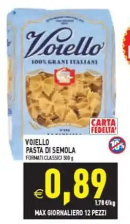 Pim Supermercati Voiello pasta di semola offerta