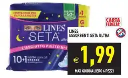Pim Supermercati Lines assorbenti seta ultra offerta