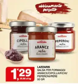 Sisa Lazzaris salsa per formaggi offerta