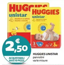 PRO7 Supermercati Huggies unistar pannolini offerta