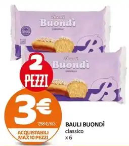 PRO7 Supermercati Bauli Buondì classico offerta