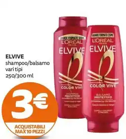 PRO7 Supermercati Elvive shampoo/balsamo offerta