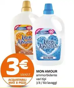 PRO7 Supermercati Mon Amour ammorbidente offerta