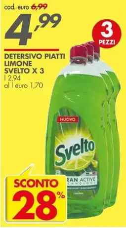 Italmark Detersivo piatti limone Svelto offerta